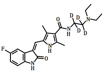 Sunitinib的結(jié)構(gòu)式